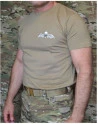 ParaWings T-shirt i MTS-Khaki, Lille sort vinge
