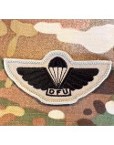 DFU Faldskærmsvinge, Oliven/sort, Iron On