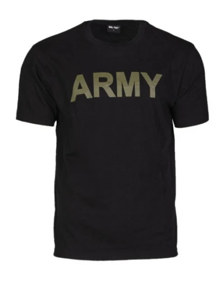 MIL-TEC - T-Shirt "ARMY" PT - Sort/Oliven