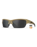 Wiley X - VALOR Clear/Grey/Light Rust Matte Tan Frame