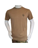 LANCER - T-shirt, MTS-Khaki m. Slesvigske Fodregiments Regimentsmærke