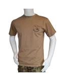 LANCER - T-shirt, MTS-Khaki m. 4. Marineeskadrons Enhedsmærke