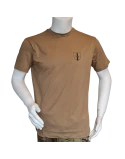 LANCER - T-shirt, MTS-Khaki m. Danske Artilleriregiments Regimentsmærke