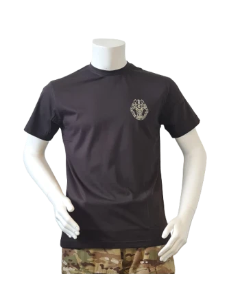LANCER - T-shirt, Sort m. Gardehusarregimentets Regimentsmærke