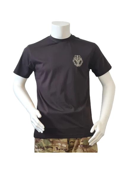 LANCER - T-shirt, Sort m. Gardehusarregimentets Regimentsmærke