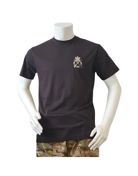 LANCER - T-shirt, Sort m. Ingeniørregimentets Regimentsmærke