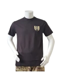 LANCER T-shirt, Sort m. Trænregimentets Regimentsmærke trykt på brystet