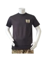 LANCER T-shirt, Sort m. Trænregimentets Regimentsmærke trykt på brystet