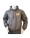 Lancer - Hoodie u/zip, Mørkegrå med TRÆNREGIMENTET tryk på ryg
