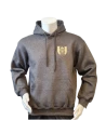 Lancer - Hoodie u/zip, Mørkegrå med TRÆNREGIMENTET tryk på ryg