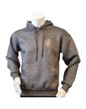Lancer - Hoodie u/zip, Mørkegrå med FØRRINGSSTØTTEREGIMENTET tryk på ryg