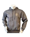 Lancer - Hoodie u/zip, Mørkegrå med FØRRINGSSTØTTEREGIMENTET tryk på ryg