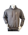 Lancer - Hoodie u/zip, Mørkegrå med DANSKE ARTILLERIREGIMENT tryk på ryg