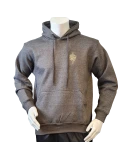 Lancer - Hoodie u/zip, Mørkegrå med SLESVIGSKE FODREGIMENT tryk på ryg