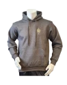 Lancer - Hoodie u/zip, Mørkegrå med SLESVIGSKE FODREGIMENT tryk på ryg