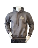 Lancer - Hoodie u/zip, Mørkegrå med JYDSKE DRAGONREGIMENT tryk på ryg