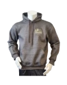 Lancer - Hoodie u/zip, Mørkegrå med JYDSKE DRAGONREGIMENT tryk på ryg