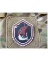 Drageskib med Rødt sejl - 3D PVC Patch