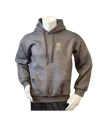 Lancer - Hoodie u/zip, Mørkegrå med EFTERRETNINGSREGIMENTET tryk på ryg