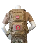 Rygsæk med Hærens Sergentskole-Patch, sæt