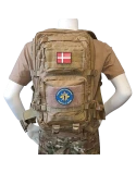 Rygsæk med Føringsstøtteregimentet-Patch, sæt