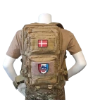 Rygsæk m. Jydske Dragonregiments Regimentsmærke, sæt