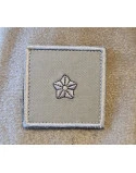 Gradstegn Secondløjtnant, khaki på Velcro