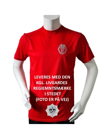 Lancer Løbetrøje med Den Kgl. Livgarde reflekstryk, Rød