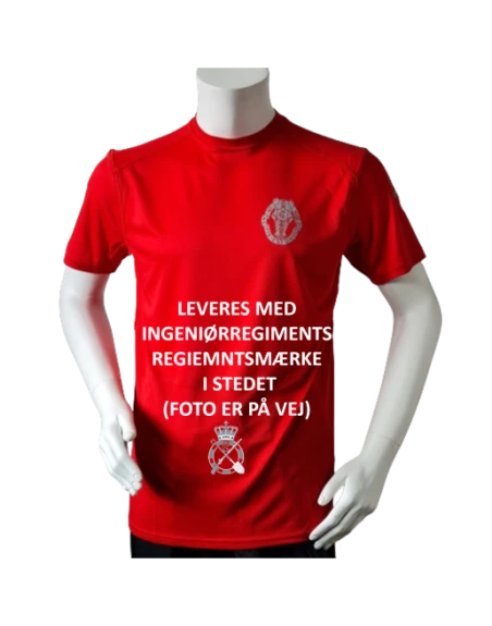 Lancer Løbetrøje med Ingeniørregimentet - reflekstryk, Rød