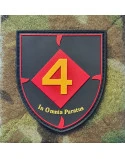 Jydske Dragonregiment, Ruder 4, Skjold PVC mærke på velcro