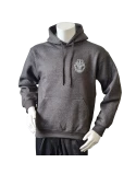 Lancer - Hoodie u/zip, Mørkegrå med GARDEHUSARREGIMENTET tryk på ryg