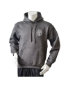 Lancer - Hoodie u/zip, Mørkegrå med GARDEHUSARREGIMENTET tryk på ryg