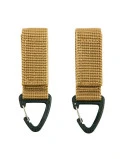 101 INC - PALS (MOLLE) Karabiner, 2 stk., Coyote