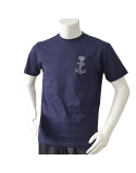 Lancer – T-shirt med Søværnets Enhedsmærke tryk på bryst, Marineblå