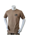 Lancer – T-shirt med Fløjkompagniets Enhedsmærke tryk på bryst, MTS-Khaki