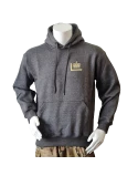 Lancer - Hoodie, med 1/1 LG,  Fløjkompagniet-tryk på ryg, Mørkegrå