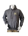 Lancer - Hoodie, med 1/1 LG,  Fløjkompagniet-tryk på ryg, Mørkegrå