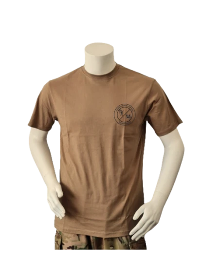 Lancer T-shirt med Marinehjemmeværnet, tryk på bryst, MTS-Khaki