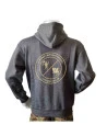Lancer Hoodie, Mørkegrå med HVK Odense Dalum tryk på ryg