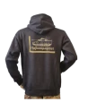 Lancer - Hoodie, med 1/1 LG,  Fløjkompagniet-tryk på ryg, Sort
