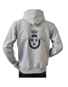 Lancer - Hoodie, grå med FLYVERHJEMMEVÆRNET tryk på ryg