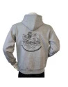 Lancer - Hoodie u/zip, JYDSKE DRAGONREGIMENT, Grå