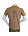 LANCER T-shirt i MTS-Khaki, m. Efterretningsregimentets Regimentsmærke trykt på brystet