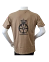 LANCER T-shirt i MTS-Khaki, m. Trænregimentets Regimentsmærke trykt på brystet