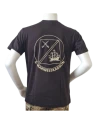 LANCER T-shirt i Sort m. 4. Marineeskadrons enhedsmærke trykt på brystet
