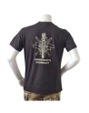 LANCER T-shirt, Sort m. Føringsstøtteregimentets Regimentsmærke trykt på brystet