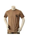 Lancer T-shirt med HVK NORDFYN, tryk på bryst, MTS-Khaki