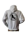 Lancer Hoodie med HVK NORDFYN, tryk på ryg, Grå
