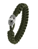 From Soldier To Soldier - Armbånd, Oliven med sort FSTS sølvlås