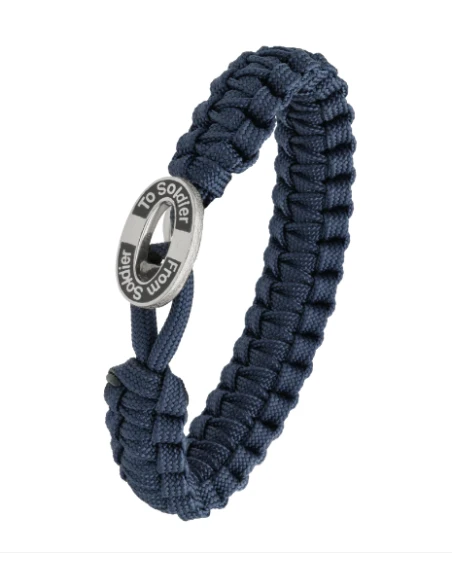 From Soldier To Soldier - Armbånd, Camouflage med sort FSTS sølvlås